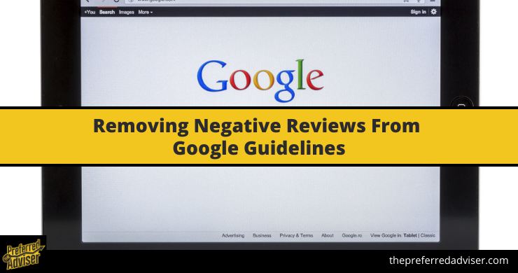 Removing Negative Reviews